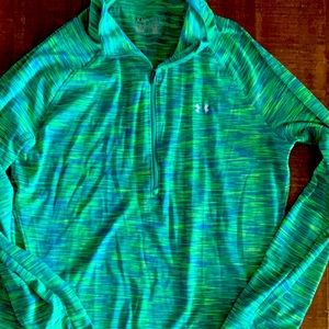 Under Armour Womens sz large 1/4 zip long sleeve pullover